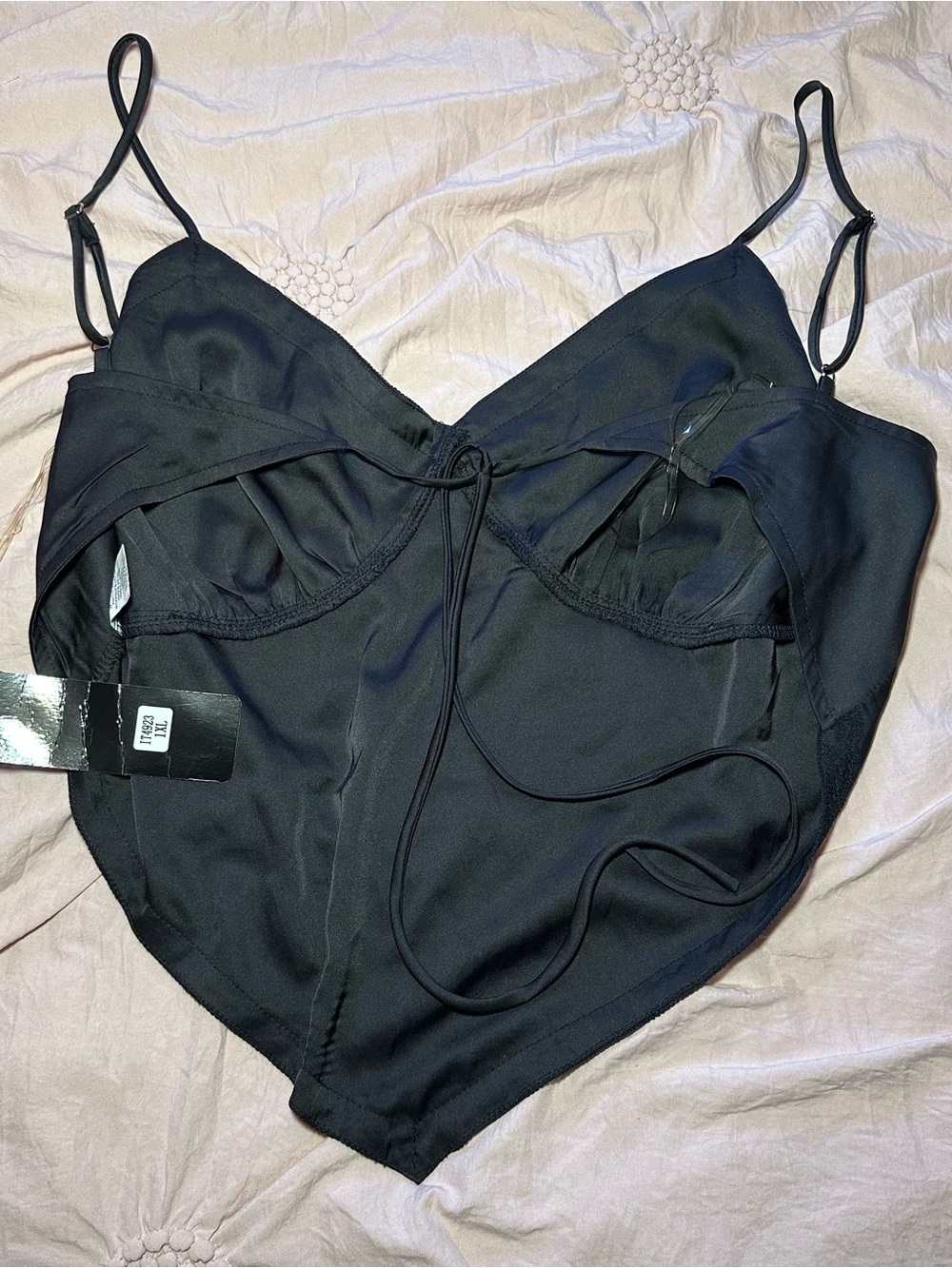 Satin Triangle Top - Picture 2 of 2